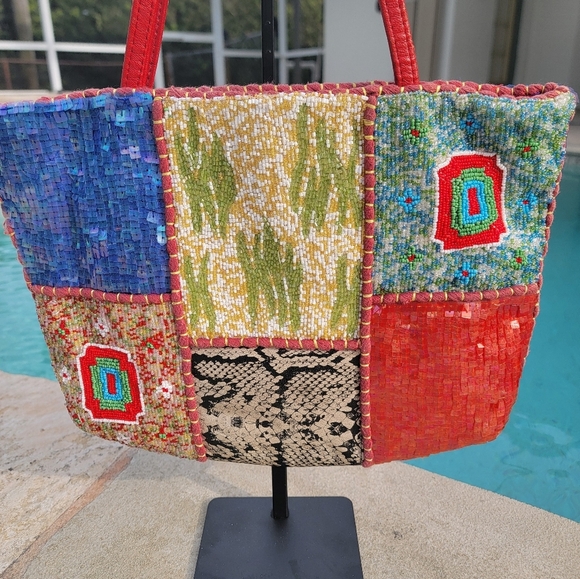 Handbags - Christiana Vintage Beaded Bag